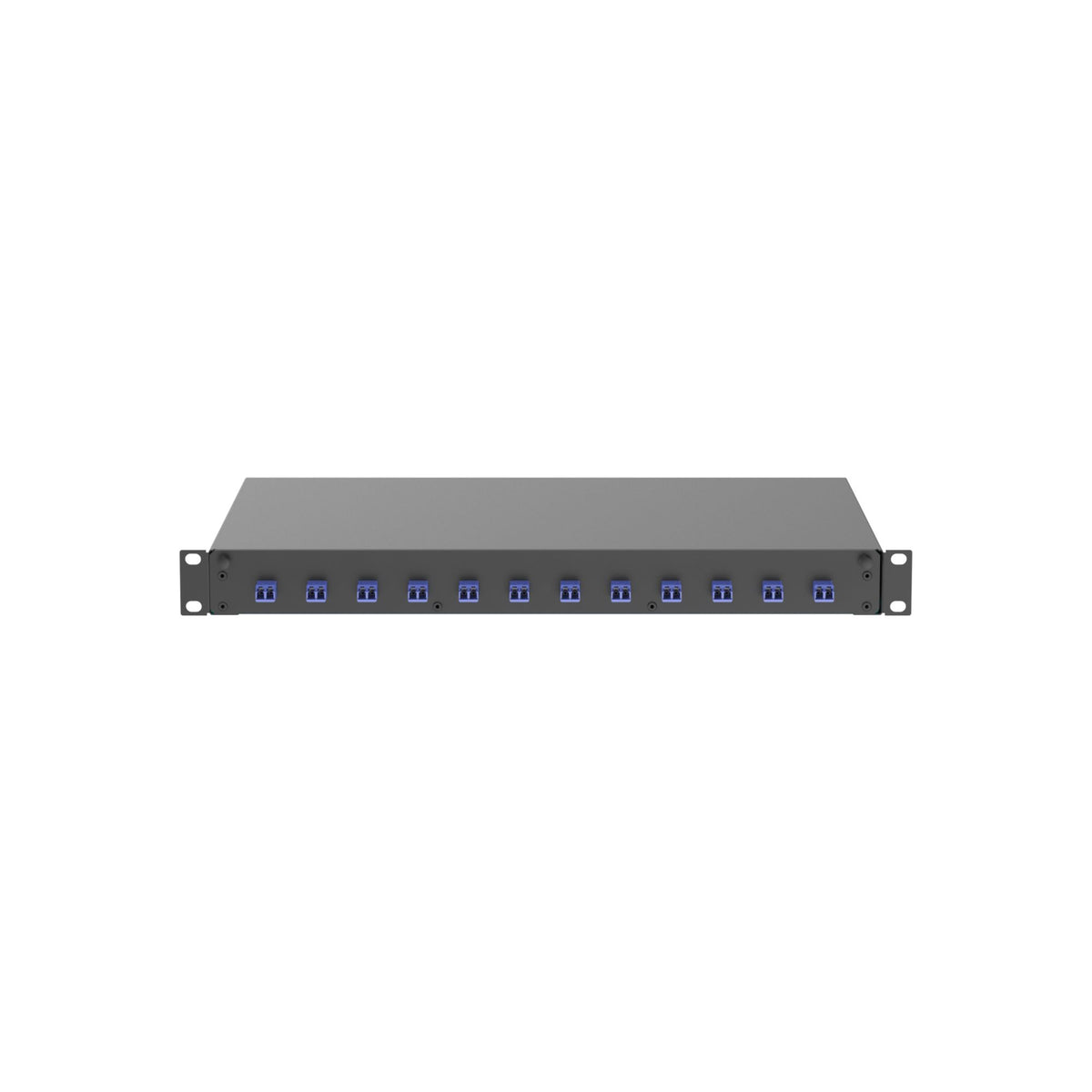 Panduit NKFD1W12BUDLCZ | Panduit NetKey Pre-loaded Fiber Drawer - Fiber-optic splice tray - LC SM X 24 - black - 1U - 19"