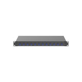 Panduit NKFD1W12BUDLCZ | Panduit NetKey Pre-loaded Fiber Drawer - Fiber-optic splice tray - LC SM X 24 - black - 1U - 19"