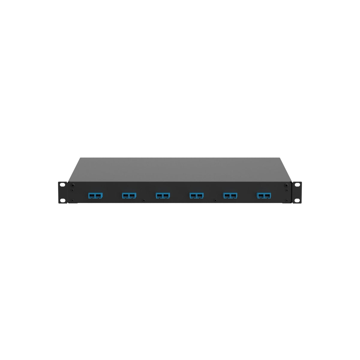Panduit NKFD1W6BUDSCZ | Panduit NetKey Pre-loaded Fiber Drawer - Fiber-optic splice tray - rack mountable - SC SM X 6 - black, blue - 1U - 19"