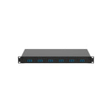 Panduit NKFD1W6BUDSCZ | Panduit NetKey Pre-loaded Fiber Drawer - Fiber-optic splice tray - rack mountable - SC SM X 6 - black, blue - 1U - 19"