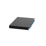 Panduit NKFD1W6BUDSCZ | Panduit NetKey Pre-loaded Fiber Drawer - Fiber-optic splice tray - rack mountable - SC SM X 6 - black, blue - 1U - 19"
