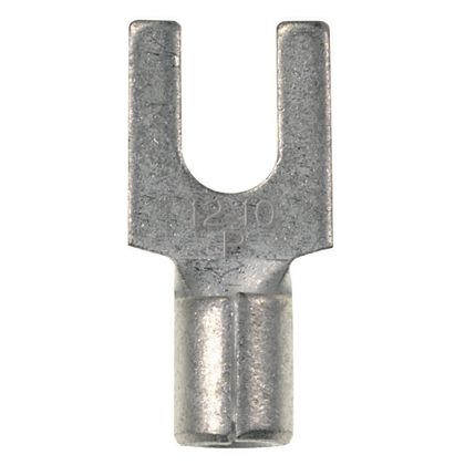 Panduit P14-8F-C Fork Terminal, Non-insulated, 18, 14 awg, #8 Stud Size, Pack Of 100