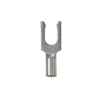 Panduit P18-8LF-M Locking Fork Terminal, Non-insulated, 22, 16 awg, #8 Stud Size, Pack Of 1000