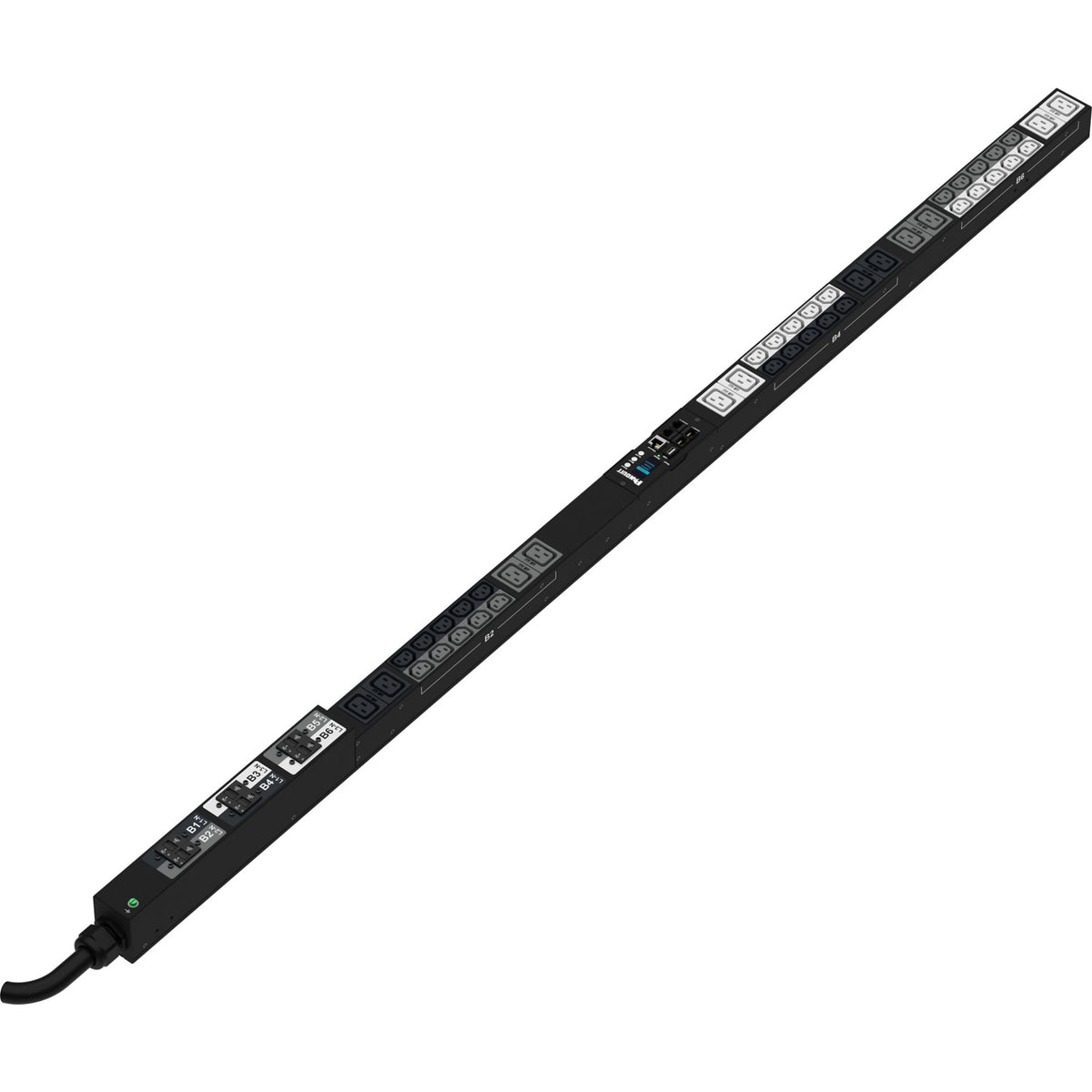 Panduit P42D08M | MI PDU, 30AMP, 415V, (36)C13, (6)C19, IEC 60309 3P+N+E 6h 30A (IP44)