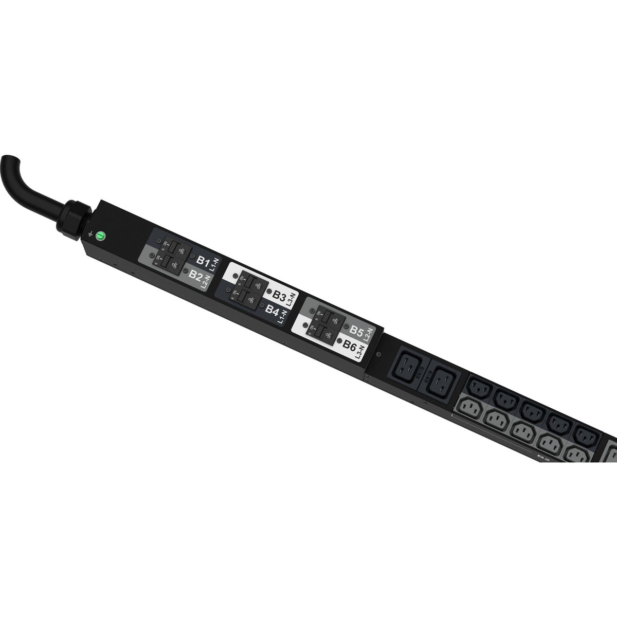 Panduit P42D08M | MI PDU, 30AMP, 415V, (36)C13, (6)C19, IEC 60309 3P+N+E 6h 30A (IP44)