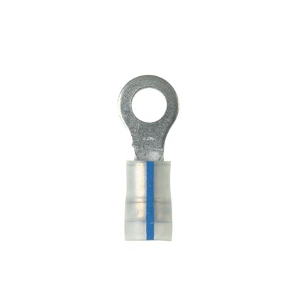 Panduit PK14-6R-C | Pan-Term PK14-6R-C Ring Terminal, Blue, Kynar, 14-18 AWG, PK100