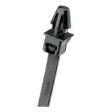 Panduit PLP2S-M0 | Pan-Ty PLP2S-M0 Locking Push Mount Tie, Black, UV PA6.6, 7.9"L, 50lb, PK1000