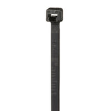 Panduit PLT1.5I-M0 | Pan-Ty PLT1.5I-M0 Cable Tie, Black, UV PA6.6, 5.6"L, 40lb, PK1000