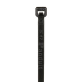 Panduit PLT2.5S-M0 | Pan-Ty PLT2.5S-M0 Cable Tie, Black, UV PA6.6, 9.8"L, 50lb, PK1000
