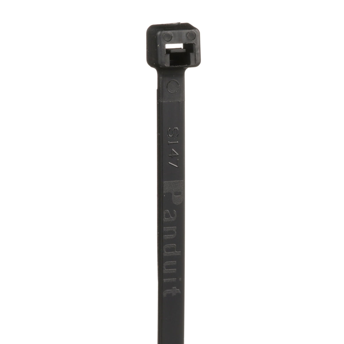 Panduit PLT2.5S-M0 | Pan-Ty PLT2.5S-M0 Cable Tie, Black, UV PA6.6, 9.8"L, 50lb, PK1000