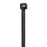 Panduit PLT2.5S-M0 | Pan-Ty PLT2.5S-M0 Cable Tie, Black, UV PA6.6, 9.8"L, 50lb, PK1000