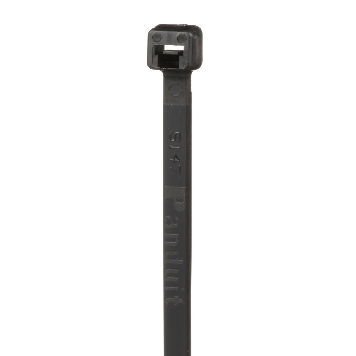 Panduit PLT2.5S-M0 | Pan-Ty PLT2.5S-M0 Cable Tie, Black, UV PA6.6, 9.8"L, 50lb, PK1000