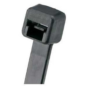 Panduit PLT2H-L0 | Pan-Ty PLT2H-L0 Cable Tie, Black, UV PA6.6, 8.1"L, 120lb, PK50