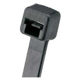 Panduit PLT2M-M0 | Pan-Ty PLT2M-M0 Cable Tie, Black, UV PA6.6, 8"L, 18lb, PK1000