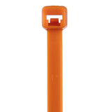 Panduit PLT3S-M3 | Pan-Ty PLT3S-M3 Cable Tie, Orange, PA6.6, 11.5"L, 50lb, PK1000