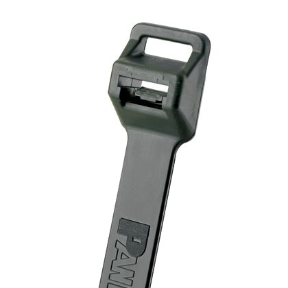 Panduit PLT5EH-C0 | Pan-Ty PLT5EH-C0 Cable Tie, Black, UV PA6.6, 20.1"L, 250lb, PK100
