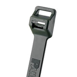 Panduit PLT5EH-C0 | Pan-Ty PLT5EH-C0 Cable Tie, Black, UV PA6.6, 20.1"L, 250lb, PK100
