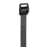 Panduit PLT6EH-C0 | Pan-Ty PLT6EH-C0 Cable Tie, Black, UV PA6.6, 22.2"L, 250lb, PK100