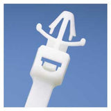 Panduit PLWP2SA-D | Pan-Ty PLWP2SA-D Wing Push Mount Cable Tie, PA6.6, 7.7"L, 50lb, PK500