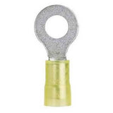 Panduit PN10-10R-L | Pan-Term PN10-10R-L Ring Terminal, Yellow, Nylon, 10-12 AWG, #10 Stud, PK50