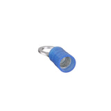 Panduit PN14-10R-M | Pan-Term PN14-10R-M Ring Terminal, Blue, Nylon, 14-18 AWG, #10 Stud, PK1000