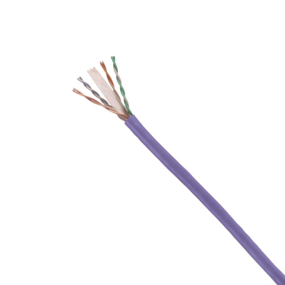 Panduit PUP6C04VL-ULP 23-4p U/utp Cmp Sol Bc Cat6fep/frpvc Violet Jacket Boxestx6 Min-compliant Lp
