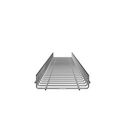 Panduit PWB2X8EZ | Wire Basket 2" H x 8" W, Electro Zinc