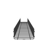 Panduit PWB4X18BL | Wire Basket 4" H x 18" W, Black Powdered Coated