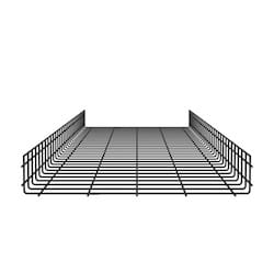 Panduit PWB4X24BL | Wire Basket 4" H x 24" W, Black Powdered Coated