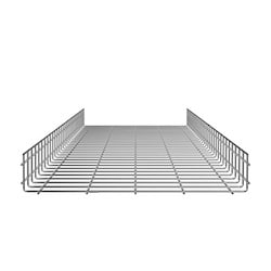 Panduit PWB4X24EZ | Wire Basket 4" H x 24" W, Electro Zinc