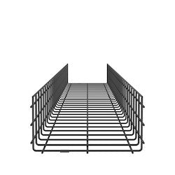 Panduit PWB6X12BL | Wire Basket 6" H x 12" W, Black Powdered Coated