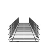 Panduit PWB6X12BL | Wire Basket 6" H x 12" W, Black Powdered Coated