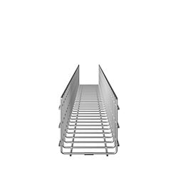 Panduit PWB6X6EZ | Wire Basket 6" H x 6" W, Electro Zinc