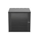 Panduit PZWMC12W | PanZone Wall Mount Cabinet with Windowed Front Door, 12 RU, Black