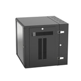Panduit PZWMC12W | PanZone Wall Mount Cabinet with Windowed Front Door, 12 RU, Black