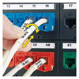Panduit R100X150V1T | Turn-Tell R100X150V1T Turn-Tell, Vinyl, White, 2500 Lbls, TT, 1.5"x1", 0.5"