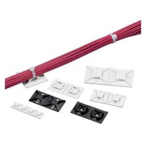 Panduit SGABM20-AT-C0 | Super-Grip Sgabm20-At-C0 Super-Grip Mount, Blk, Uv Pa 6.6, Acrylic Adh, Pk100