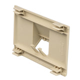 Panduit T70FH2EI Snap-on Horizontal Sloped Communication Faceplate, 2 Position
