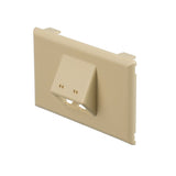 Panduit T70FH2EI Snap-on Horizontal Sloped Communication Faceplate, 2 Position