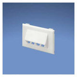 Panduit T70FH4WH | Surface Raceway, T-70 Hz,Slp, 4 Pt, Mini-Com Facplt, White