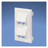 Panduit T70FV4WH | Surface Raceway, T-70 Vert, Slp, 4 Pt, Mini-Com Facplt, EI