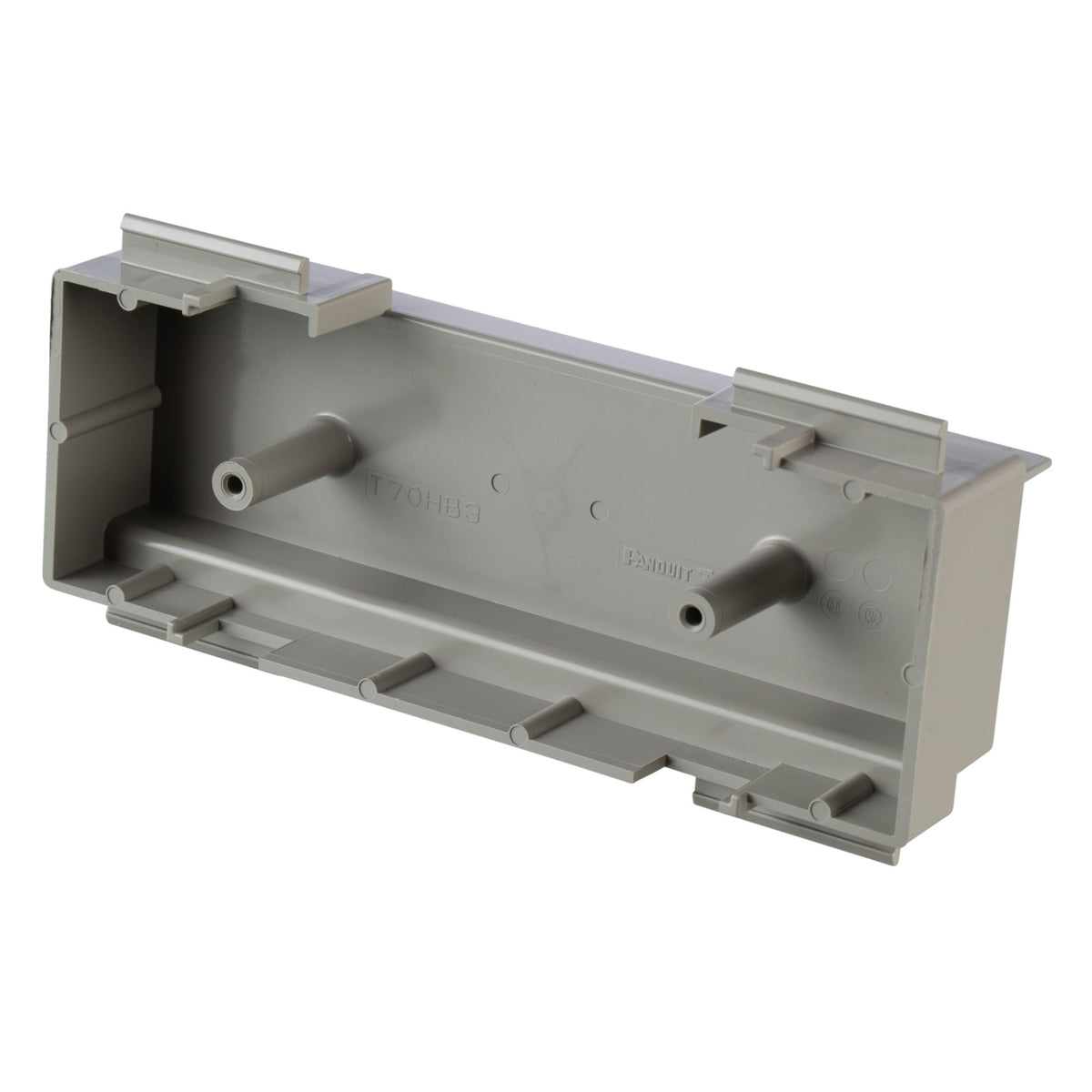 Panduit T70HB3-X | Surface Raceway, T-70 3 Sided Hanging Box for S/G Electric Outlet