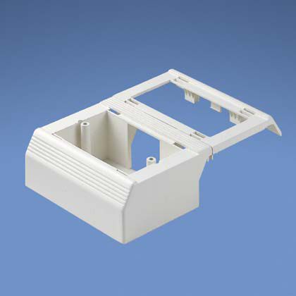Panduit T70WC2WH | Surface Raceway, T-70 Offset Box, For Snap-On Faceplates, White