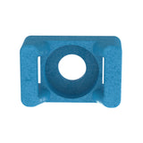 Panduit TM3S8-C76 | TM3S8-C76 Cable Tie Mount, Aqua, ETFE, 0.86x0.61", #8 Screw, PK100