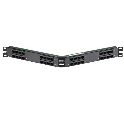 Panduit TPA32R88S68Y | RJ45-HD68 SCSI Patch Panel, Angled, 32 Port