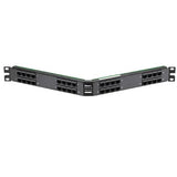 Panduit TPA32R88S68Y | RJ45-HD68 SCSI Patch Panel, Angled, 32 Port