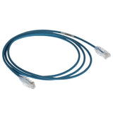 Panduit UTP28SP5BU | Cbl Assy Mod 28-4pr Strandedcat 6, Small Diameter, 5 Ftnon-integ Blue