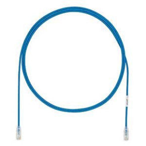 Panduit UTP28SP6INBU Copper Patch cord, Cat 5e, Commercial, Cbl Assy Mod 28-4pr Stranded, Small Diameter, 6 Inches, Non-integ Blue