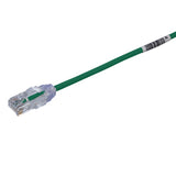 Panduit UTP28SP7MGR Cat 6, Small Diameter 28 awg Utp Patch Cords, 7 Mt, Green