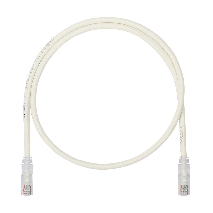 Panduit UTP6ASD7 Copper Patch Cord, Rj45-rj45, Category 6a (sd), Off White Utp Cable, 7ft